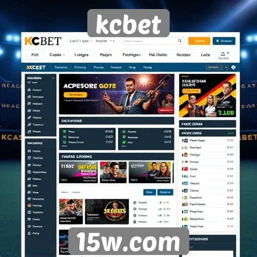 Análise da interface do usuário do site kcbet